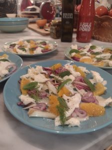 ensalada con mandarinas